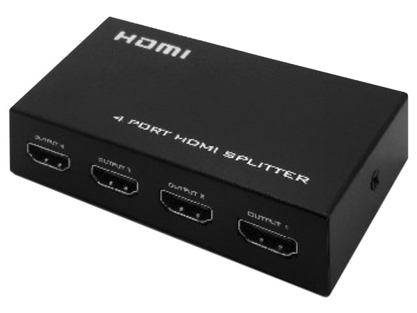 Video Splitter HDMI BRobotix de 5 puertos. Color Negro.