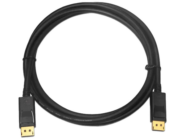 Cable de Video BRobotix de DisplayPort (M) a DisplayPort (M), 1m. Color Negro.