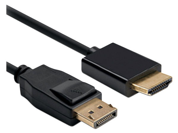 Cable Adaptador Brobotix DisplayPort 1.2 a HDMI de 2m. Color Negro.