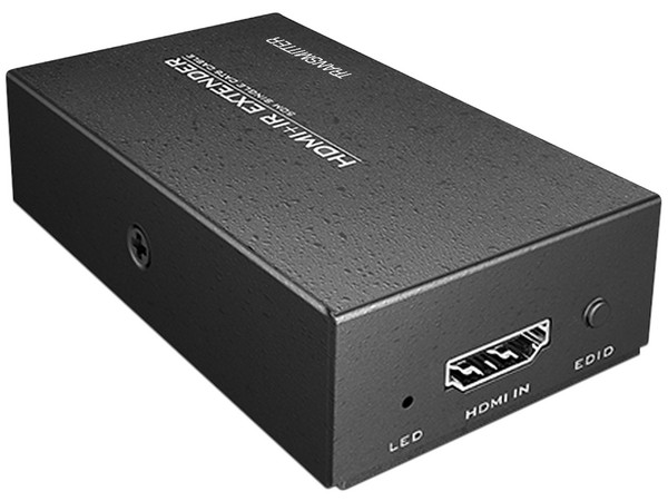 Extensor BRobotix HDMI sobre Ethernet, Cat5e, Resolución a 1080p, Infrarrojo. Color Negro.