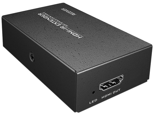 Extensor BRobotix HDMI sobre Ethernet, Cat5e, Resolución a 1080p, Infrarrojo. Color Negro.