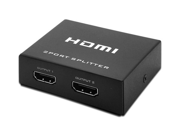 Video Splitter HDMI BRobotix, 1 entrada HDMI Hembra a 2 salidas HDMI Hembra, 4K.