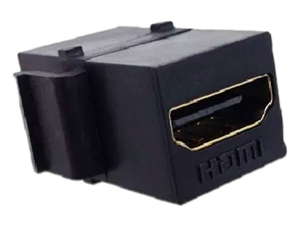 Acoplador HDMI 1.4 (hembra a hembra). Color Negro.