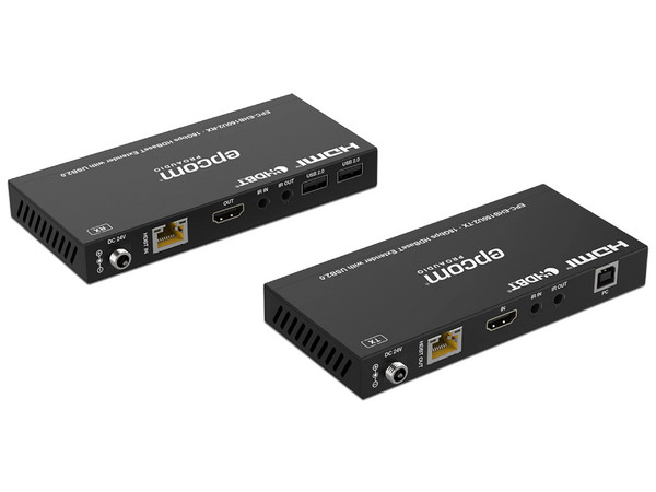 Extensor HDMI EPCOM EPC-EHB150U2, hasta 150m, Cat6, Color Negro.