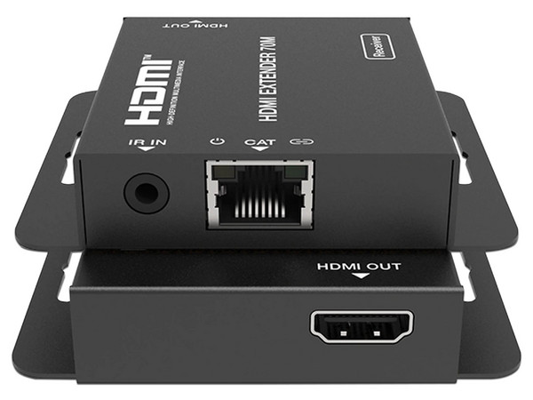 Divisor Splitter HDMI de 1 Entrada y 4 Salidas EPCOM EPC-SPB12E70, Resolución Ultra HD 4K, Hasta 70m en 1080P, De HDMI A RJ-45 Cat6. Color Negro.