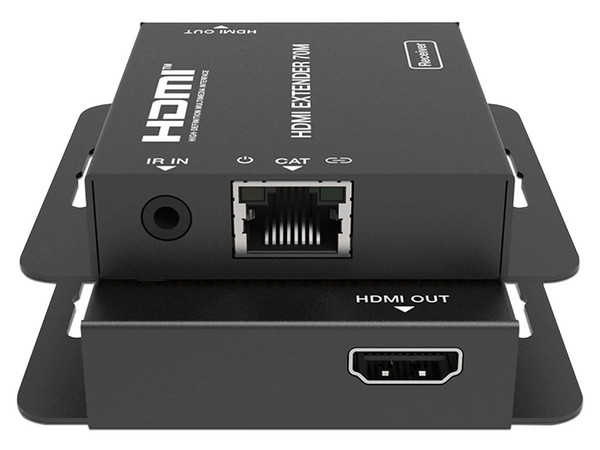 Divisor Splitter HDMI de 1 Entrada y 8 Salidas EPCOM EPC-SP918C70, Resolución Ultra HD 4K, Hasta 70m en 1080P, De HDMI A RJ-45 Cat6. Color Negro.