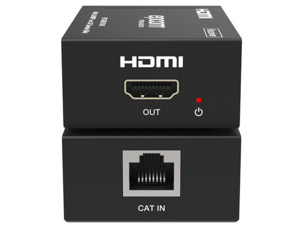 Divisor Splitter HDMI de 1 Entrada y 2 Salidas EPCOM EPC-SPB12E70, Resolución Ultra HD 4K, Hasta 70m, 2 Puertos RJ-45. Color Negro.