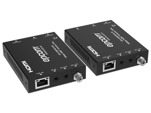 Extensor HDMI EPCOM EPCEDB70CG, HDMI 4K@60Hz, PoC Bidireccional, Transmisión hasta 70m por CAT6. Color Negro.