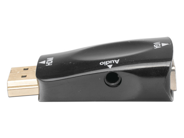 Adaptador Convertidor HDMI a VGA EPCOM, Resolución 1920x1080, Adaptador de Audio de 3.5 mm, Chapado en Níquel.