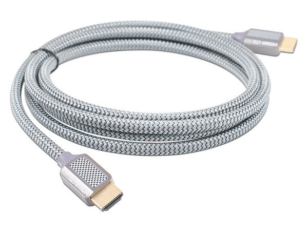 Cable de Video Epcom HDMI 2.1 (M-M), 8K 60Hz, eARC, 2m. Color Gris.