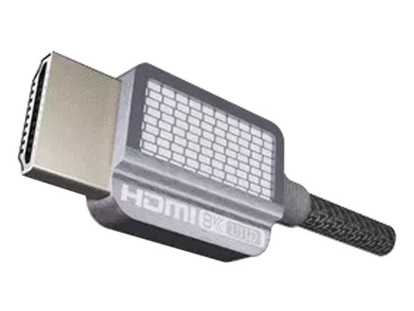 Cable de Video Epcom HDMI 2.1 (M-M), 8K 60Hz, eARC, 2m. Color Gris.