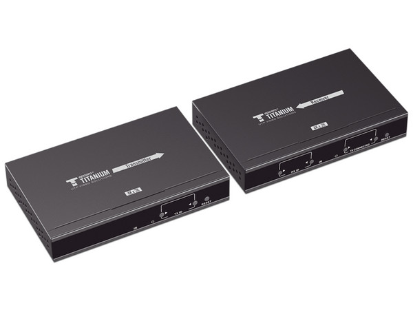 Kit Extensor Matricial HDMI Epcom TT-683-MATRIX-4.0 para distancias de 120 m, Resolución 4K 30Hz, Cat 5e/6. Color Negro