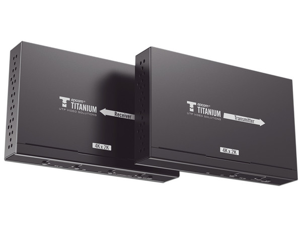 Kit Extensor Matricial HDMI Epcom TT-683-MATRIX-4.0 para distancias de 120 m, Resolución 4K 30Hz, Cat 5e/6. Color Negro