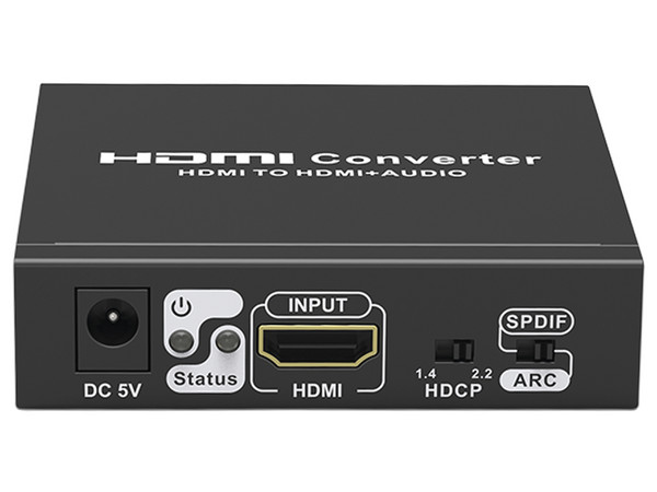 Convertidor de Señal Epcom TT3061, Extractor de Audio de HDMI a HDMI y Audio, Salida de Audio Digital o Análoga, SPDIF, Auxiliar 3.5mm.