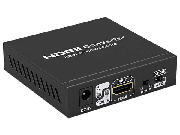 Convertidor de Señal Epcom TT3061, Extractor de Audio de HDMI a HDMI y Audio, Salida de Audio Digital o Análoga, SPDIF, Auxiliar 3.5mm.