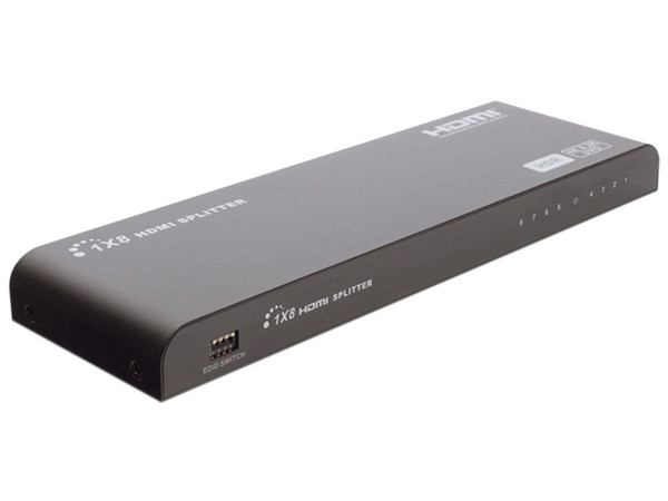 Divisor Splitter HDMI 4K Epcom de 8 puertos, Ajuste de resoluciones EDID.