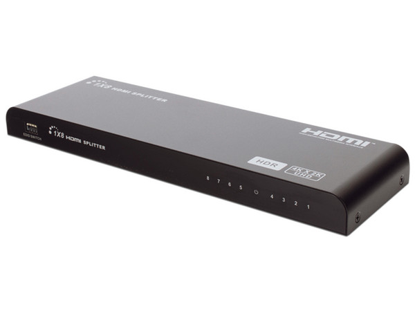 Divisor Splitter HDMI 4K Epcom de 8 puertos, Ajuste de resoluciones EDID.