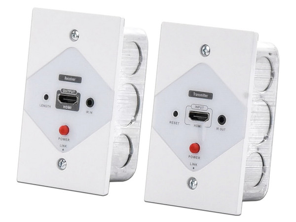 Kit Extensor HDMI Epcom TT372W, placas de pared para distancias de 40m, resolución 1080P, Cat 6/6A/7.