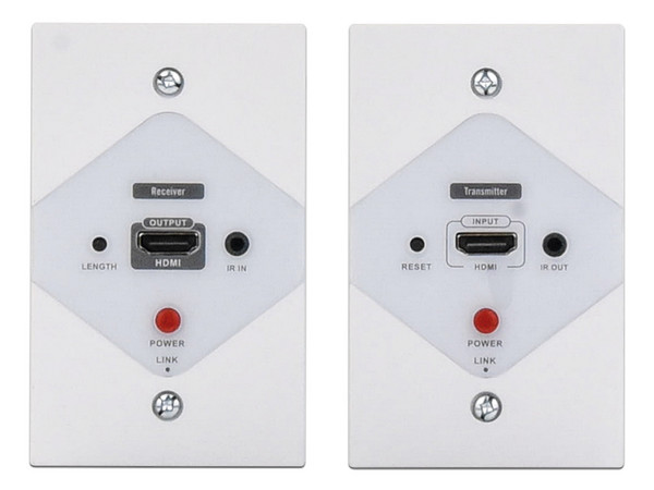 Kit Extensor HDMI Epcom TT372W, placas de pared para distancias de 40m, resolución 1080P, Cat 6/6A/7.