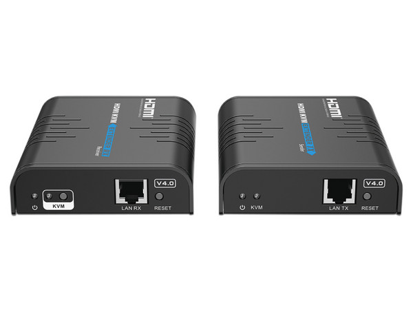Kit Extensor KVM HDMI 1.3 y USB para distancias de 120 metros, Resolución 1080P, Cat 5, 5e, 6, Soporta hasta 253 receptores.