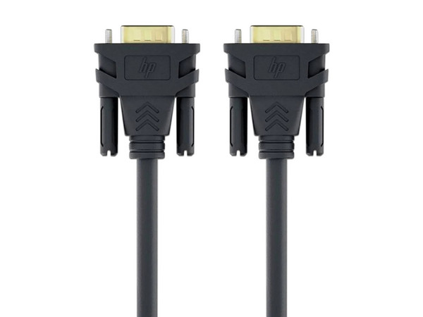 Cable de Video HP DHC-VG100-1M de Conector VGA Macho a VGA Macho, 1m. Color Negro.