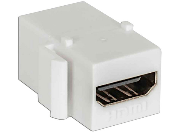 Acoplador INTELLINET HDMI Tipo Keystone a HDMI (Hembra), Color Blanco.