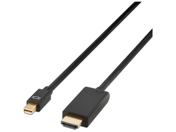 Adaptador de cable Kanex MDPHD10FT mini Display Port a HDMI, 3 m. Color Negro