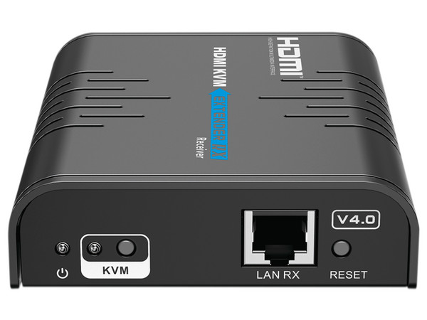 Receptor HDMI Epcom TT373KVM4.0RX, Hasta 120 m, HDMI (H), RJ45(H). Color Negro.