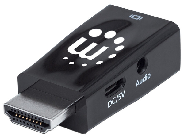 Convertidor Manhattan 151542 HDMI a VGA, con salida de Audio.