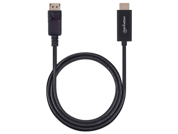 Cable de Vídeo Manhattan de DisplayPort a HDMI (M-M), 1.8m. Color Negro.