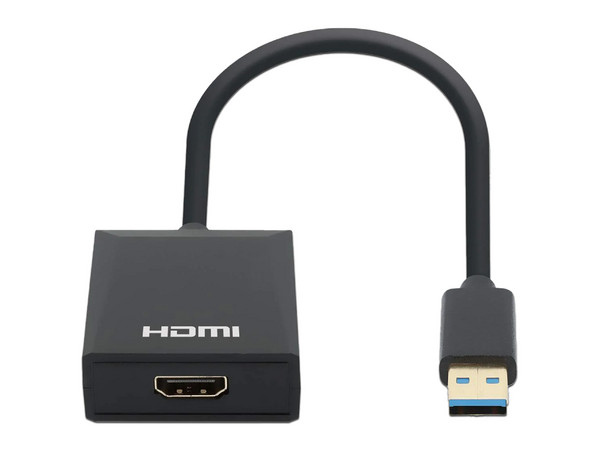 Convertidor Manhattan de USB A 3.2 a HDMI 1.4 (M-H).