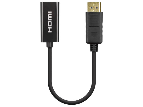 Adaptador Activo DisplayPort a HDMI Manhattan, 4K a 60Hz, Macho a Hembra, Color Negro