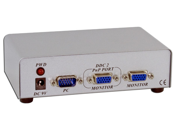 Video Splitter Multiplicador de señal de video 2 salidas VGA