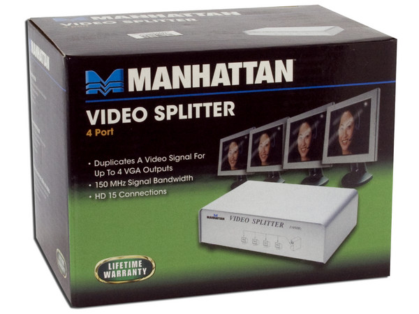 Video Splitter Multiplicador de señal de video 4 salidas VGA