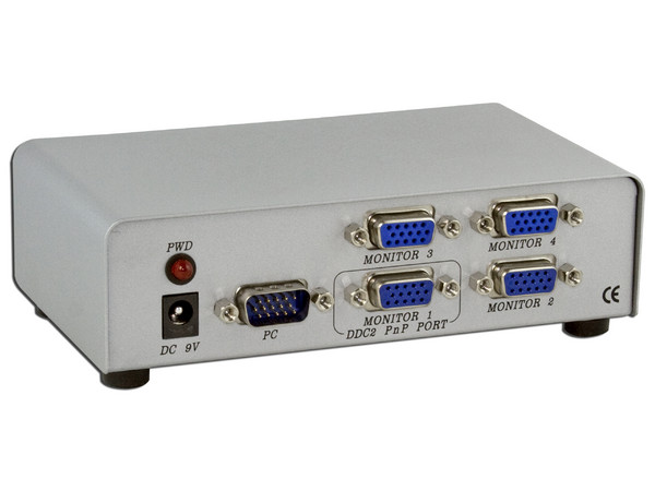 Video Splitter Multiplicador de señal de video 4 salidas VGA