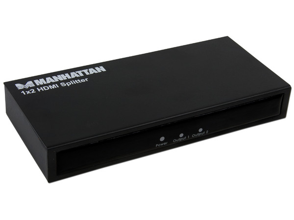 Manhattan Splitter HDMI 1.3 de 2 puertos (Duplica una señal digital de audio/video de alta definición en dos salidas HDMI)