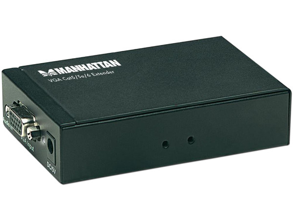 Extensor de video Manhattan VGA Utilizando Cable de red Cat5/ 5e/ 6.