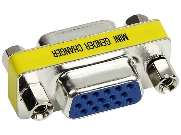 Cambiador de Género VGA, HD15 Hembra / HD15 Hembra