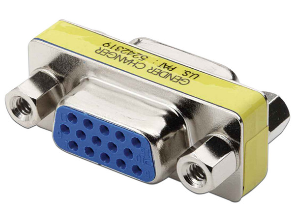 Adaptador Manhattan VGA HD15 (H-H).