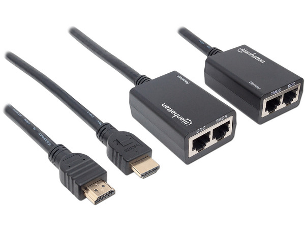Kit extensor Manhattan para video HDMI a través de Cat5e/Cat6.
