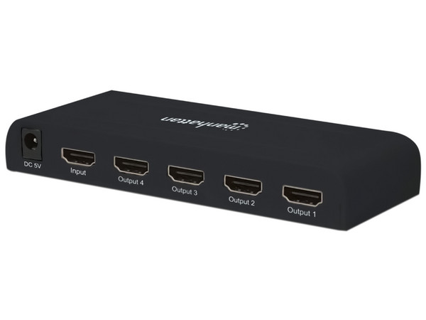 Video Splitter HDMI 1.4 Manhattan de 4 puertos.