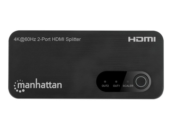 Video Splitter HDMI Manhattan de 2 Salidas HDMI, Soporta Vídeo Ultra HD 4K.