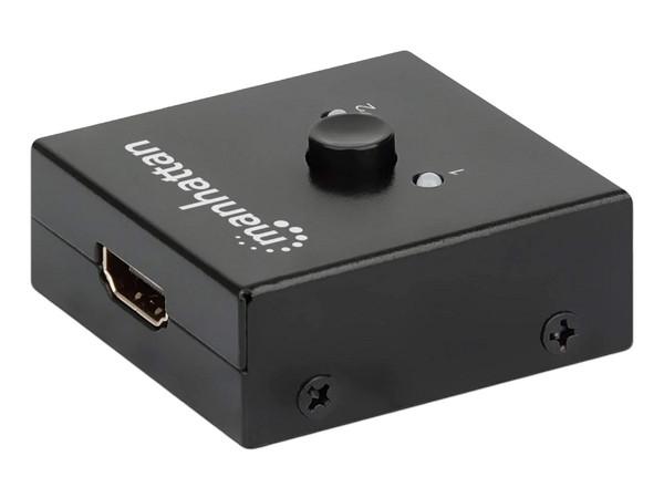 Switch Conmutador Manhattan de Video HDMI de 2 Puertos, Bidireccional, 4K 60HZ.