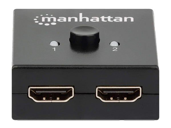 Switch Conmutador Manhattan de Video HDMI de 2 Puertos, Bidireccional, 4K 60HZ.