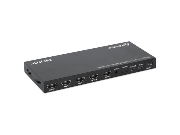 Divisor De Video HDMI Manhattan, 4x HDMI, Resolución 3840x2160 4K.