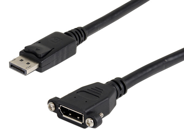 Extensión de cable DisplayPort Macho/Hembra, 2m.