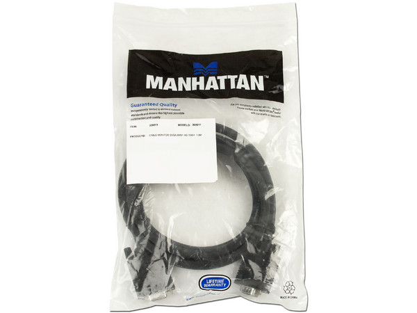 Cable para monitor SVGA HD15 Macho a HD15 Hembra, 1.8m.                         