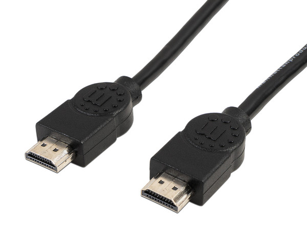 Cable de video Manhattan, HDMI 1.4 (Macho-Macho) de 2m. Color Negro.