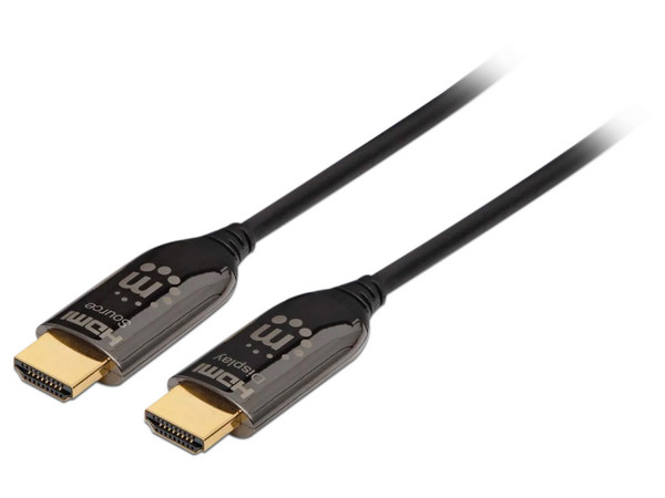 Cable de Video Manhattan HDMI Óptico (M-M), 4k, 30m.