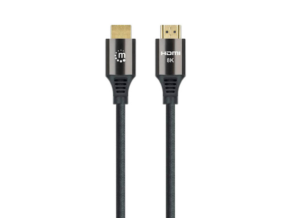 Cable de Video HDMI 2.1 Manhattan 355940, HDMI  a HDMI (M-M), Resolución máxima de 8k 60Hz, 2m. Color Negro.